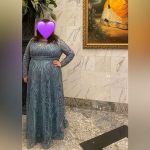 Plus size custom made evening dress from Turkey. Worn once!